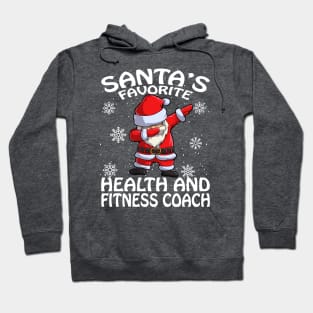 Santas Favorite Health And Fitness Coach Christmas Hoodie